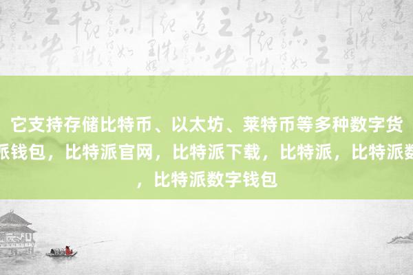 它支持存储比特币、以太坊、莱特币等多种数字货币比特派钱包，比特派官网，比特派下载，比特派，比特派数字钱包