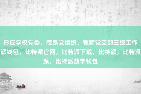 形成学校党委、院系党组织、教师党支部三级工作合力比特派钱包，比特派官网，比特派下载，比特派，比特派数字钱包