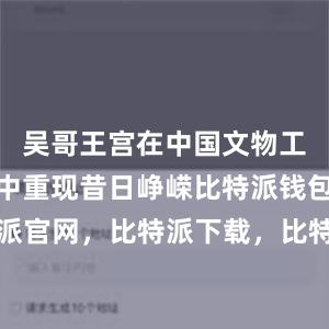 吴哥王宫在中国文物工作者的手中重现昔日峥嵘比特派钱包，比特派官网，比特派下载，比特派，比特派数字钱包