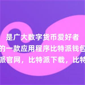 是广大数字货币爱好者必须拥有的一款应用程序比特派钱包，比特派官网，比特派下载，比特派，比特派数字钱包