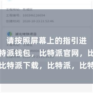 请按照屏幕上的指引进行操作比特派钱包，比特派官网，比特派下载，比特派，比特派数字钱包