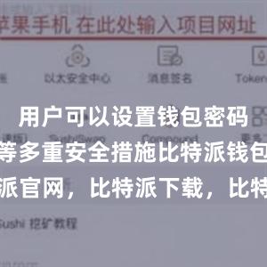 用户可以设置钱包密码、助记词等多重安全措施比特派钱包，比特派官网，比特派下载，比特派，比特派数字钱包