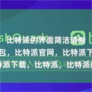 比特派的界面简洁清晰比特派钱包，比特派官网，比特派下载，比特派，比特派数字钱包